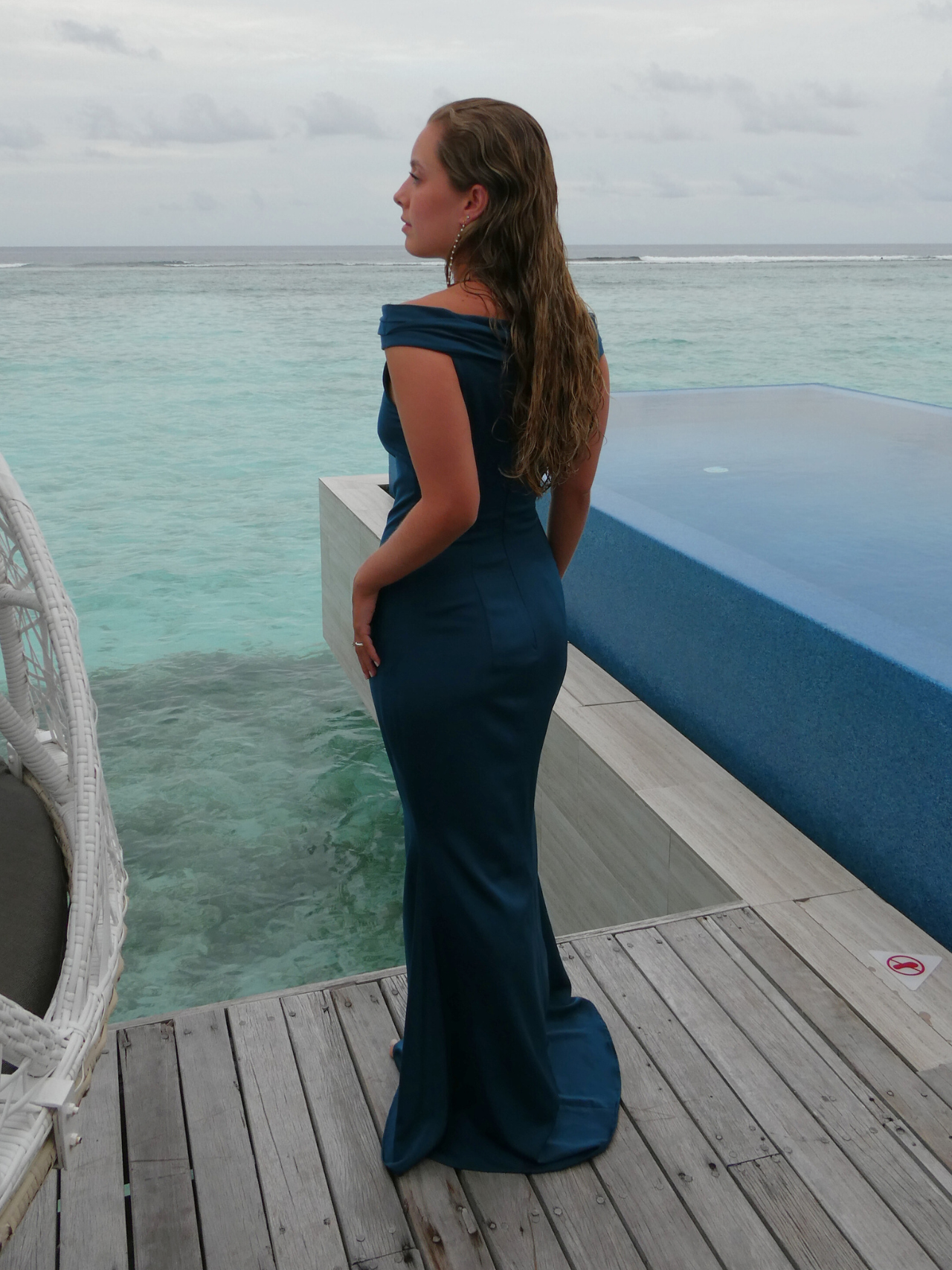 Atoll dress blue