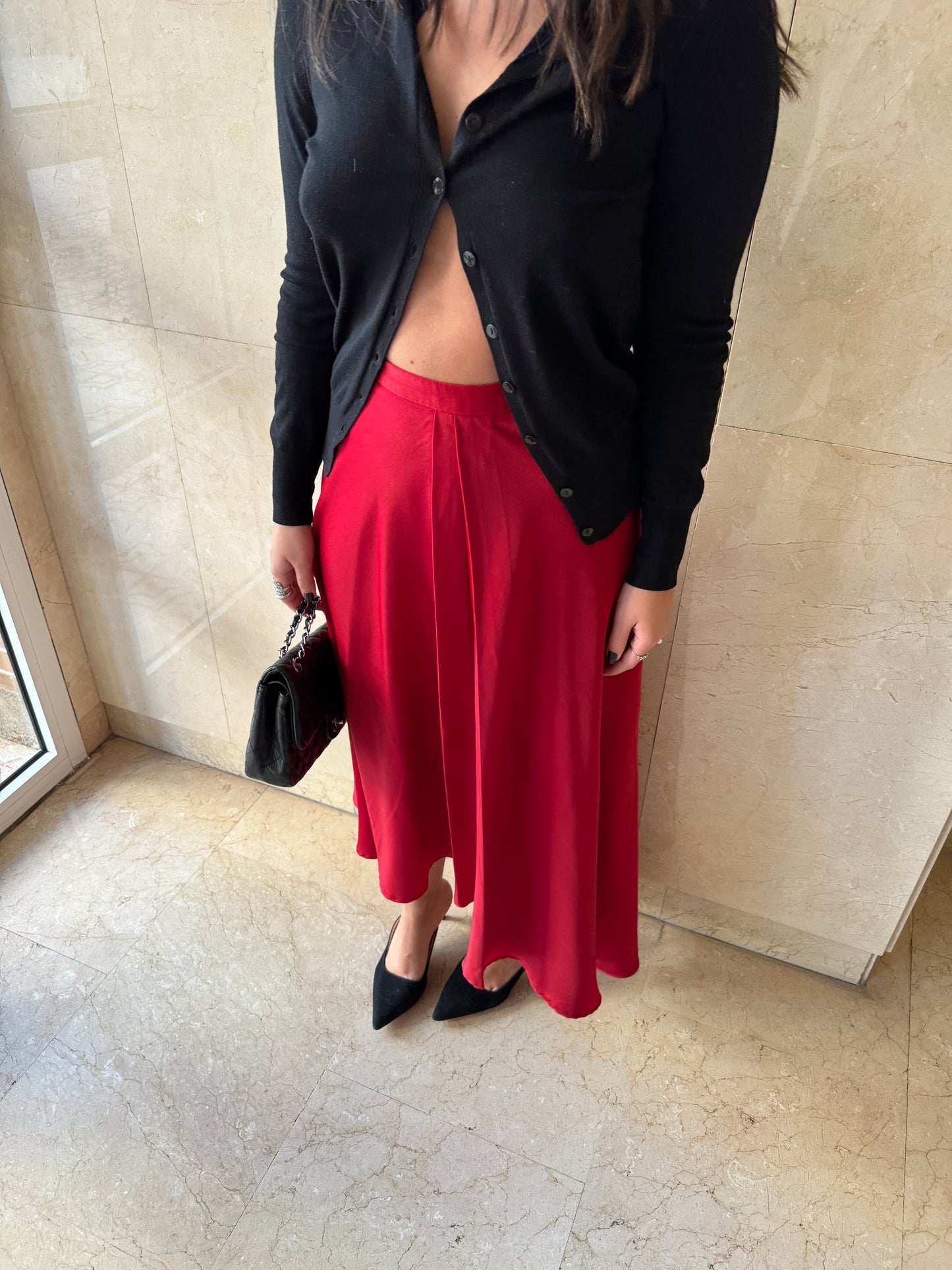 Paris skirt red